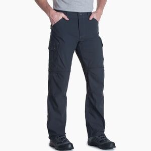 KUHL Gray Renegade Convertible Cargo Pants 36 x 32